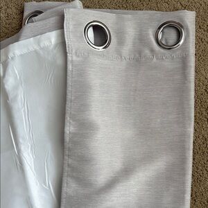 Black out 2 panel grommet curtains 84 x 34 in